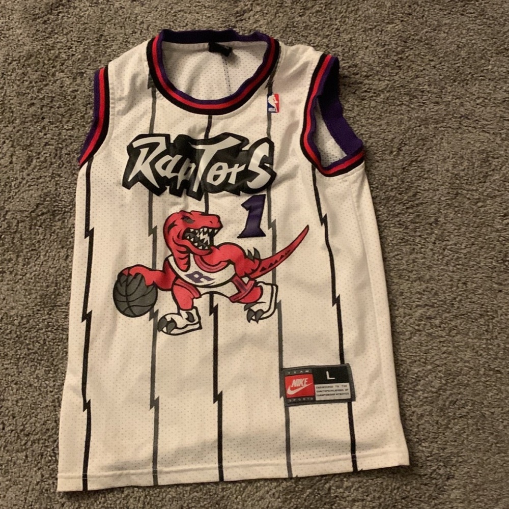 Tracy McGrady Youth Large Nike Toronto Raptors Basketball Jersey T Mac